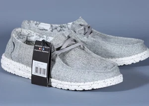 HEY DUDE WENDY LINEN IRON leichter bequemer Damen-Slipper Größe 11 - Bild 1 von 3