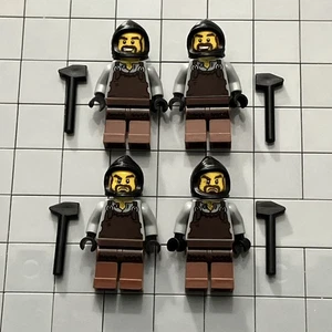 LEGO minifigure Knight Kingdoms - Blacksmith Castle cas492 Lot Of 4 F3 26 - Picture 1 of 2