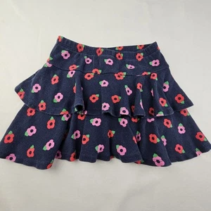 Gymboree Little Girls Size 6 Skirt Skort Blue Floral Cotton 2013 Pull-On - Picture 1 of 5