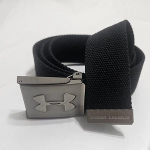 Under Armor Nylon Webbing belt Black Adjustable Max 40" L/XL - Picture 1 of 4