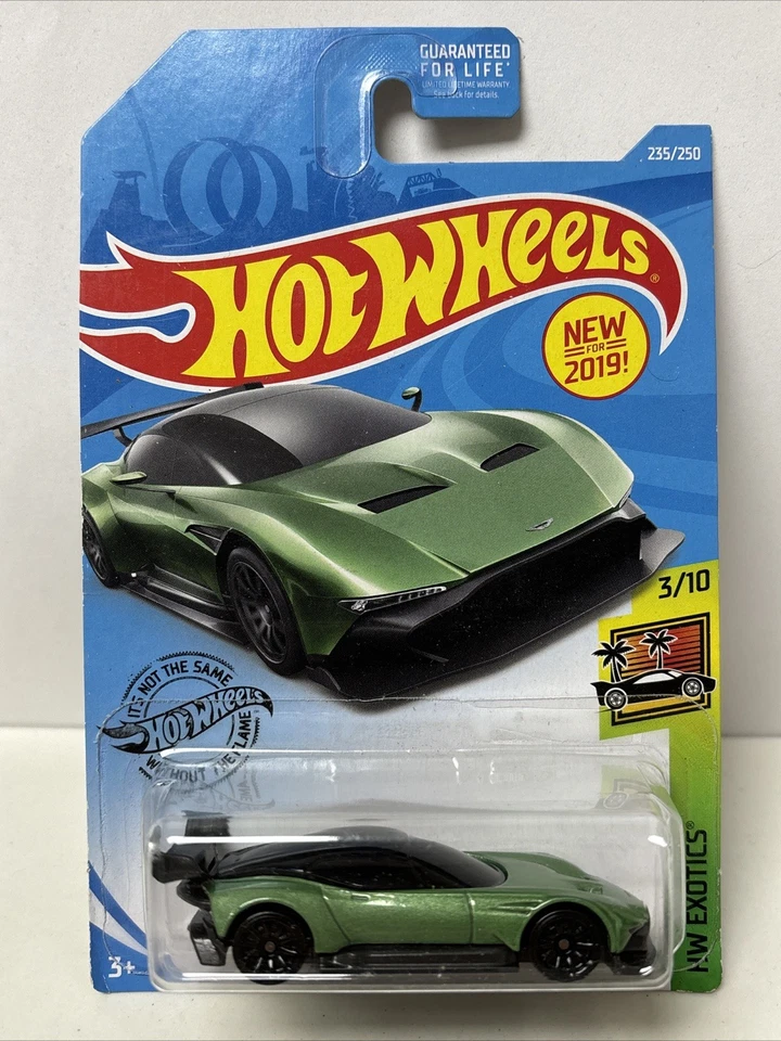 2019 Hot Wheels Exotics Green Aston Martin Vulcan 235/250 - Image 1 of 3