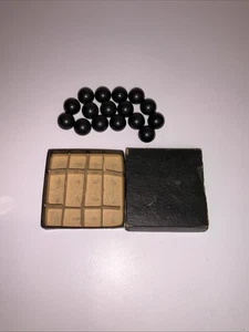 Brunswick-Balke-Collender TALLY SHAKE BALLS Black & White Pea Pool Billiards - Picture 1 of 9