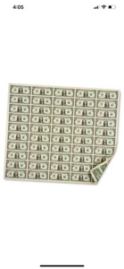 2017 $1 One Dollar Bills Full Uncut Currency Sheet of 50 Notes Mint Clean 88 - Picture 1 of 5