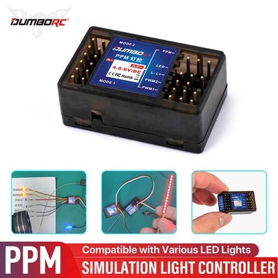 DUMBORC PPM Light Controller Lamp Control Simulation Light Controller DC4.8-6V - Bild 1 von 4
