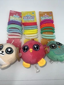 Haarkordelsets 3er Pack Best Brands Sparkle Fuzzy Squishy Frühling Sommer SPASS - Bild 1 von 9