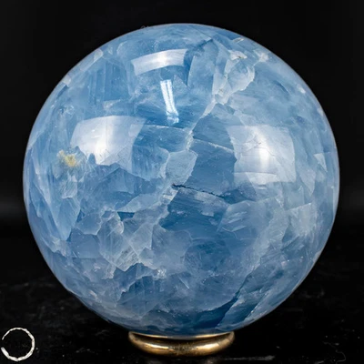 Natürliche Blaue Calcit-Kristall Kugel - 726,76g - Bild 1 von 4
