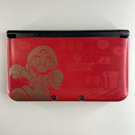 Nintendo 3DS XL Limited Edition Mario Bros Red *Missing Pad Grip and Stylus*