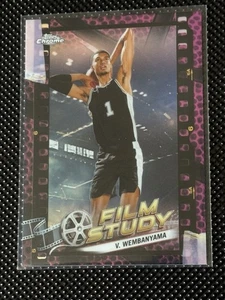 2024 Topps Chrome Victor Wembanyama Film Study Pink Basketball SP - Picture 1 of 2