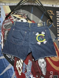 Pantalones Cortos de Jean Coogi De Colección De Gran Tamaño Bordados Talla 42 Sueltos Azul Personalizados - Imagen 1 de 13