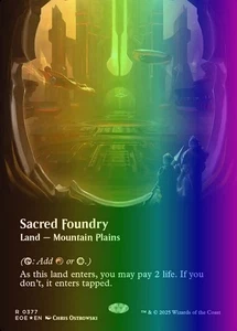 MTG Magic the Gathering Sacred Foundry (377/426) Edge of Eternities LP FOIL - Picture 1 of 1