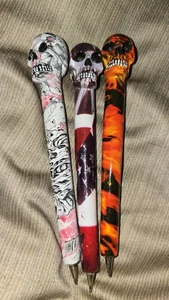 Decal Skelton Pens SET OF 3-Unused - Picture 1 of 3