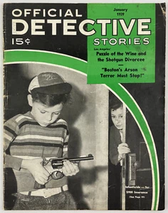 Official Detective Stories, January 1939, Vintage True Crime Stories, Pulp - Picture 1 of 4