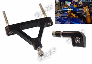 Steering Stabilizer Damper Bracket Black For 04-05 KAWASAKI Ninja ZX10R ZX-10R - Picture 1 of 9