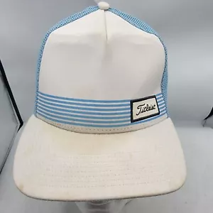 Titleist Golf Adults White Blue Trucker Hat Outdoors Golf Mesh Back Adjustable - Picture 1 of 9