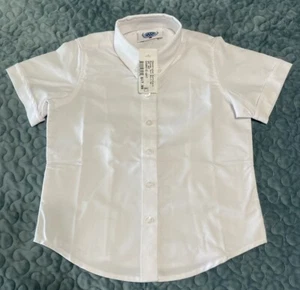 NWT Educational Outfitters Girls Uniform Blouse Sz 6 Oxford Tail Shirt SS Button - Picture 1 of 9