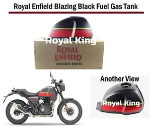 Royal Enfield "BLAZING BLACK Scram 411 tanque de combustible gasolina" - Imagen 1 de 10