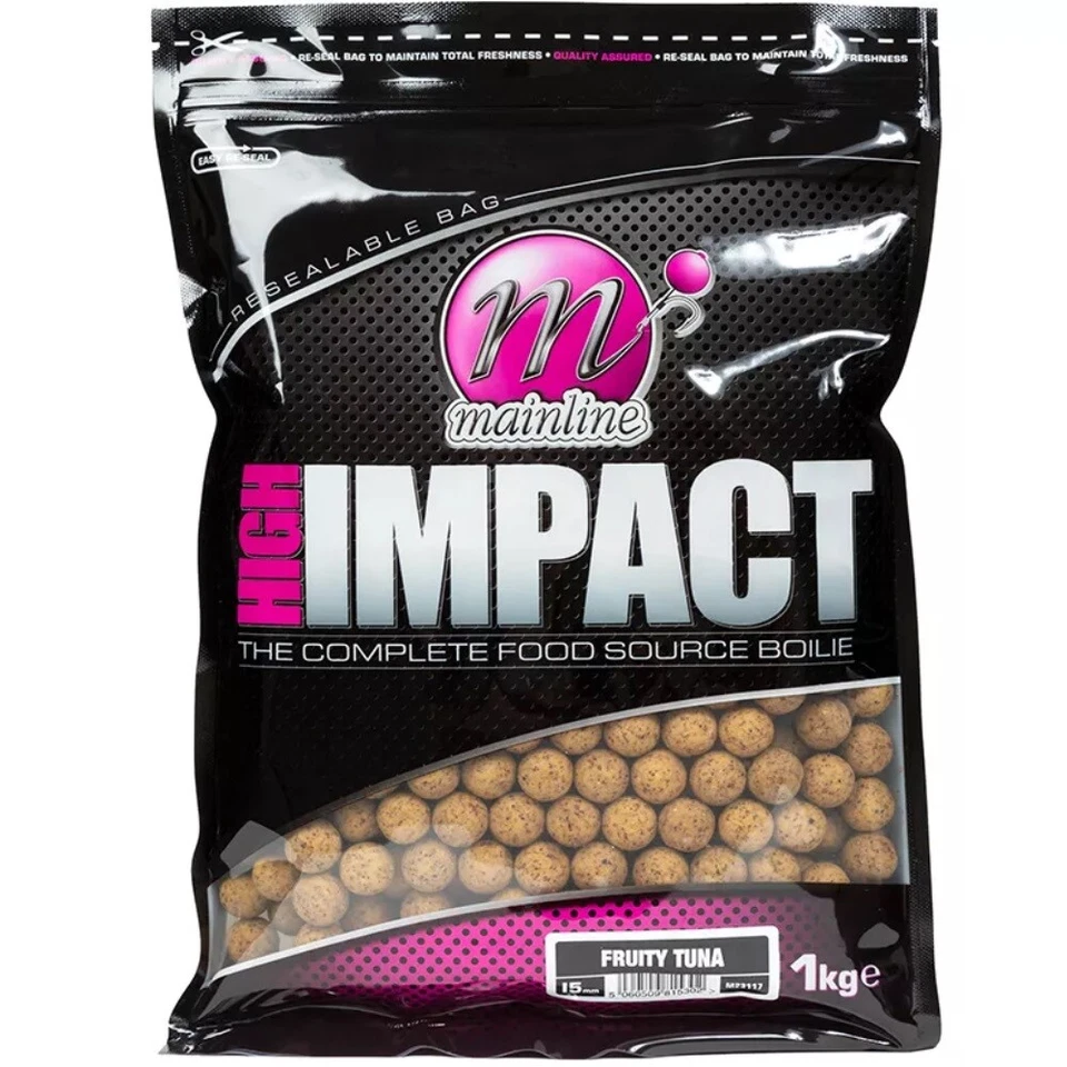 Mainline High Impact Boilies 20 mm 1 kg - Fruity Tuna - Bild 1 von 1