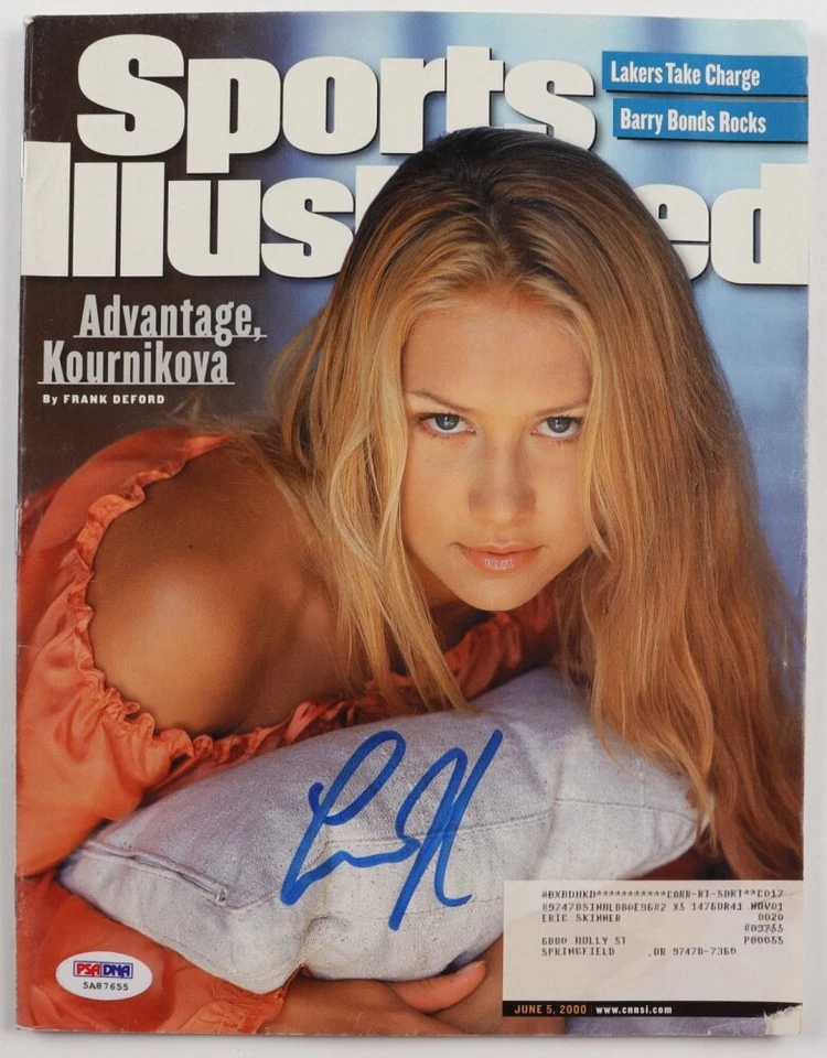 Anna Kournikova Signed 2000 Sports Illustrated Magazine (PSA) - A - Image 1 of 1