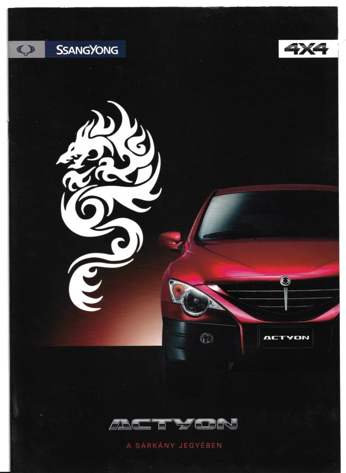 Ssangyong Actyon Late 2000s Hungarian Market Sales Brochure 2.0 XDi - Image 1 of 1