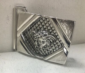 Medusa  sterling silver Gents Belt buckle - Picture 1 of 3