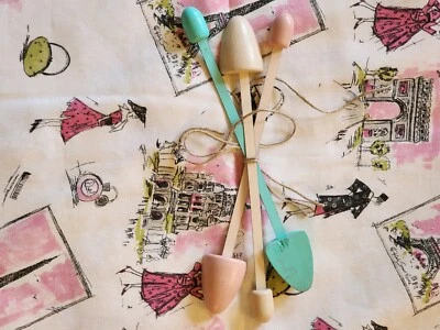 Formadores de zapatos vintage 11 pares en azul bebé/rosa polvorienta/natural, +3 SINGLES varios Foto 1 de 4