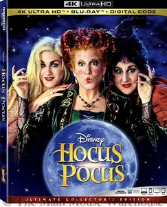 Hocus Pocus 4K UHD Blu-ray & Digital Copy Code Disney Halloween Witches Movie - Picture 1 of 1