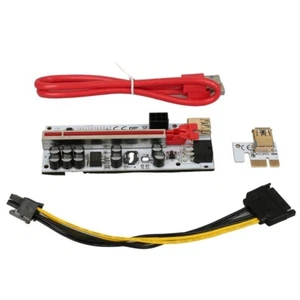 PCI-E Riser VER012 6 Pin Ethereum Mining Grafikkarte 16x bis 1x MOLEX SATA - Bild 1 von 5