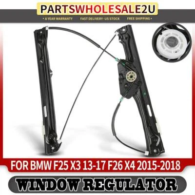 Front Left Power Window Regulator for BMW X3 F25 2013-2017 X4 F26 2015-2018 SUV - Image 1 of 4