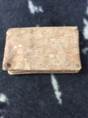 Bandolera clutch de corcho salpicaduras pintura metálica dorada nueva con etiquetas Foto 1 de 4