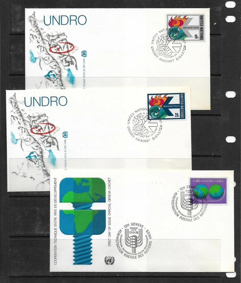 Naciones Unidas Ginebra Sobres Primer Día del año 1978 (EW-909) - Imagen 1 de 1