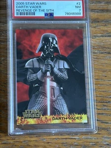 PSA 7 Star wars revenge of the sith darth vader #2 Topps - Picture 1 of 2