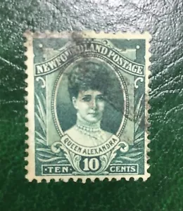 Newfoundland Scott 112 10c Alexandra Royal FVF Used (1911) Scarce As Used - Picture 1 of 2