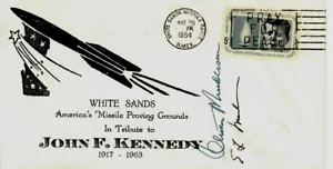 "Senators" Edwin Mechem & Clinton Anderson Hand Signed JFK Tribute Envelope COA - Picture 1 of 2