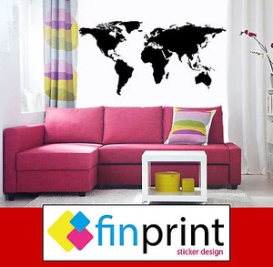 Wall Sticker Murali Mappa Mondo Adesivi Stickers Murale per decorazione parete - Foto 1 di 1