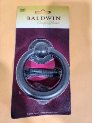 Baldwin - Llamador de puerta con anillo para el hogar personalizado - Bronce veneciano - Latón macizo - Sellado  Foto 1 de 3