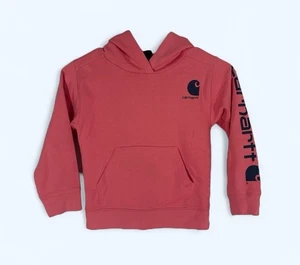 Carhartt Hoodie Baby Toddler Size 5T Pink Arm Logo - Picture 1 of 8