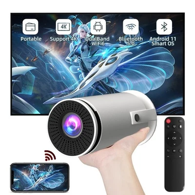 7000 люмен Android 11.0 светодиодный проектор 4K 1080P 5G WIFI Bluetooth проектор HDMI - Изображение 1 из 4