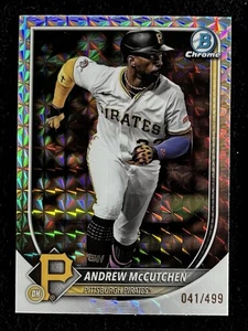 2025 Bowman Cromo Andrew McCutchen Geometrico /499 Pirati #24 - Foto 1 di 2