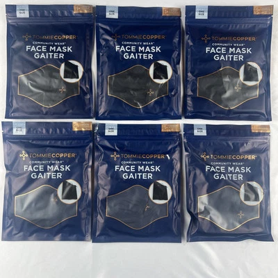 Lot of 6 Dark Navy and Black Tommie Copper Face Mask Gaiters - Изображение 1 из 4