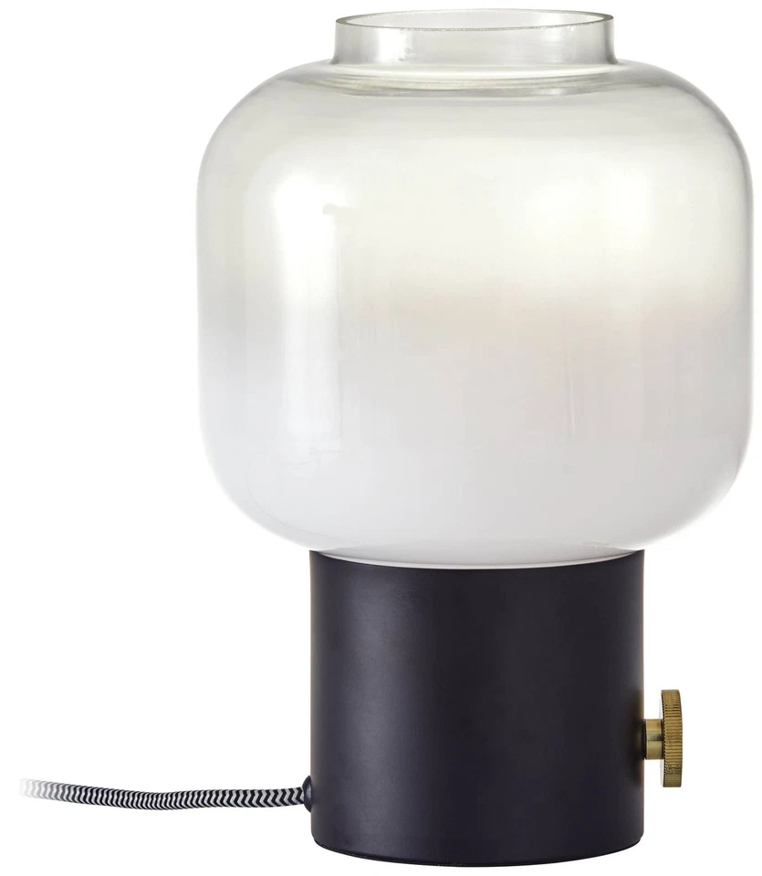 Lewis 12" High Matte Black Uplight Accent Table Lamp - Image 1 of 1