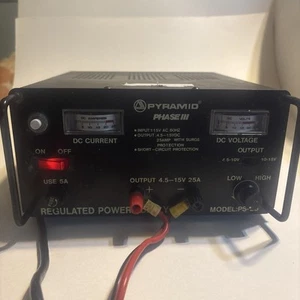 Fuente de alimentación regulada variable Pyramid Phase lll 3 modelo PS-25 - Imagen 1 de 10
