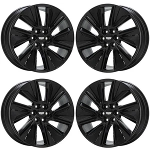 22" Cadillac Lyriq Gloss Black wheels rims Factory OEM 4880 EXCHANGE - Picture 1 of 8