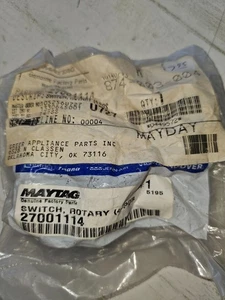 Interruptor MAYTAG CROSLEY WASHER 27001114 2200715, giratorio - Imagen 1 de 2