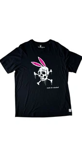 Psycho Bunny Shirt Mens XL Tall Graphic Bunny Skull Tee 1XLT Pima Cotton - Picture 1 of 4