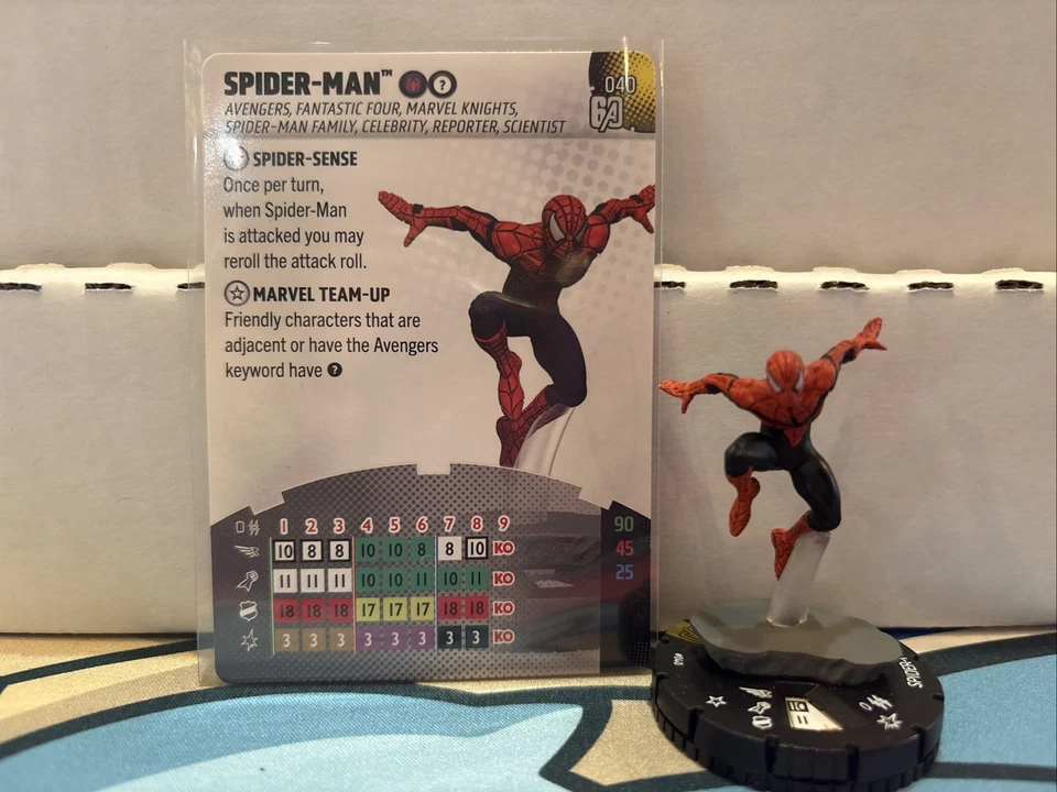 Marvel Vengadores Heroclix 60 Aniversario Súper Raro Spider-Man 040 Foto 1 de 1