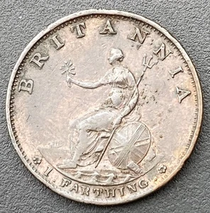 1799 George III Farthing Copper Coin Georgian Lot H62 - Picture 1 of 2
