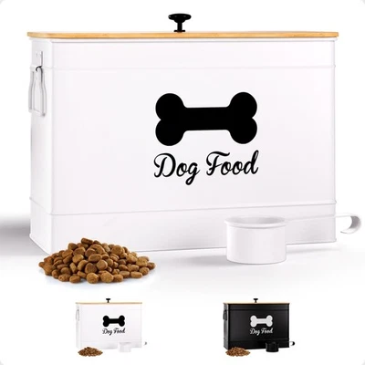 Contenedor de comida para perros hermético de 15 lb (50 tazas) de capacidad con cuchara de metal - Lindo... Foto 1 de 4