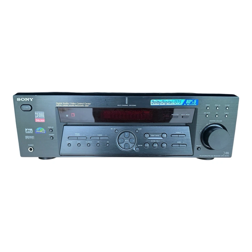 Sony STR-DE475 - Home Theater - Digital AV Stereo Receiver 5.1 Channel - Image 1 of 4