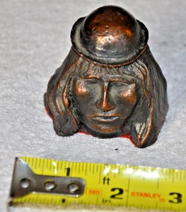 "RENEGADE INDIAN" Bronzeskulptur Briefbeschwerer von PAUL E. BRYANT - Bild 1 von 8