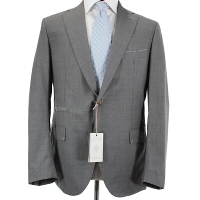 Eleventy Platinum NWT Wool Sport Coat / Blazer Size 52 (42R US) In Solid Gray - Image 1 of 4